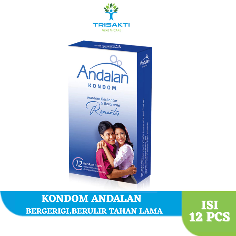 Kondom andalan Isi 12 pcs Bertekstur Bergerigi Berulir Beraroma Original