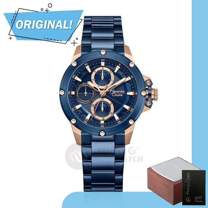 Jam Tangan Wanita Analog Alexandre Christie 6564BF AC6564 AC 6564 BF 6564 BFBURBU Original Garansi R