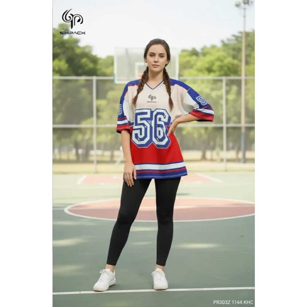 READY Sixpack Pakaian Olahraga Wanita Kaos Jersey