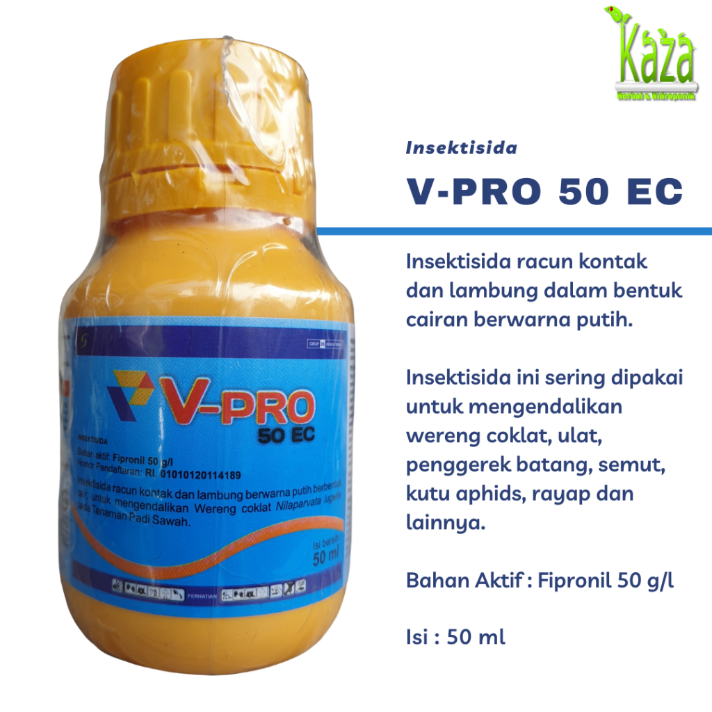 Insektisida V-Pro 50EC 50 ml - Fipronil Wereng Coklat Semut Penggerek Batang Kutu