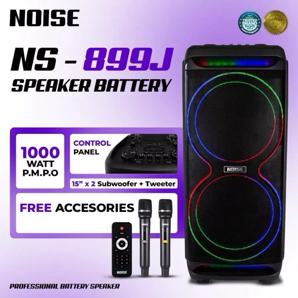SPEAKER KAROKE NOISE 15IN DOUBLE 899J | SALON PORTABLE MEETING 15 IN 899 J INC INCH