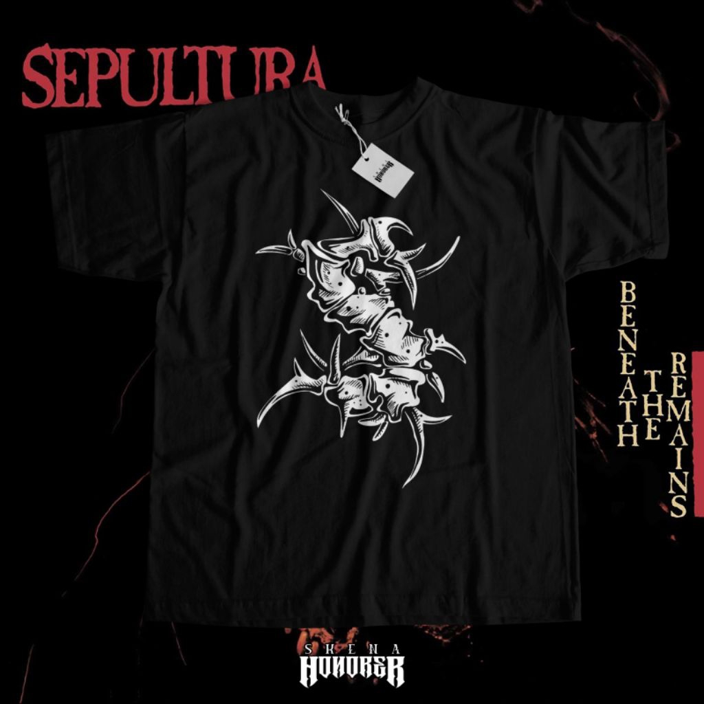 (BISA COD) SEPULTURA LOGO - LENGAN PENDEK - TSHIRT BOOTLEG