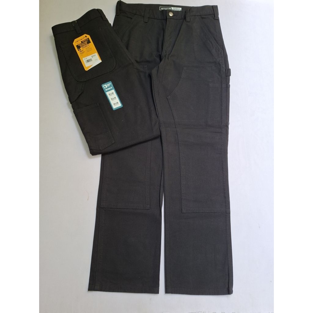 Celana Carpenter Carhartt Double Relaxed Fit Black Original