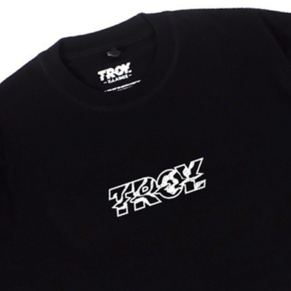 Troy Company Tshirt Black Italic - Kaos Pria Hitam Lengan Pendek MTD 248