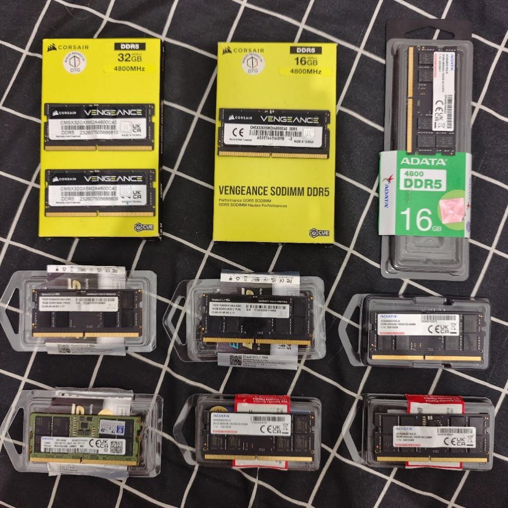 SODIMM 16GB DDR5 4800MHz 5600MHz RAM LAPTOP Original