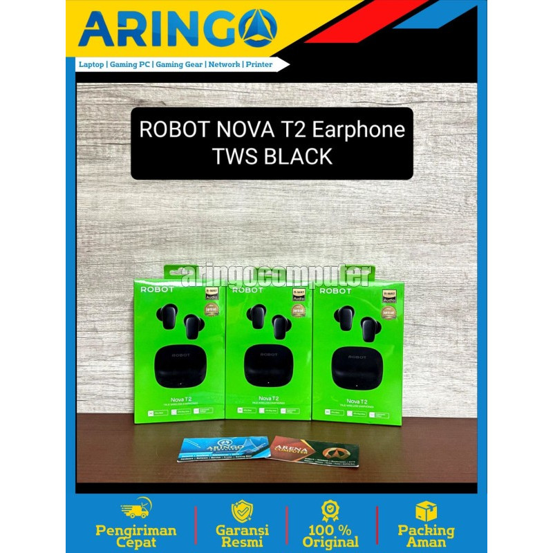 Headset ROBOT NOVA T2 Earphone TWS BLACK