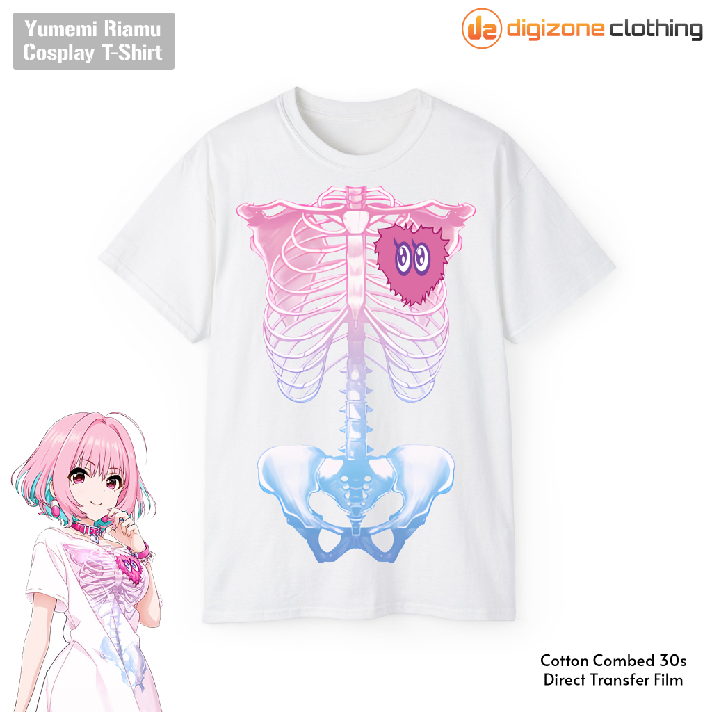 Kaos The Idolmaster Cinderella Girls Yumemi Riamu Cosplay Putih