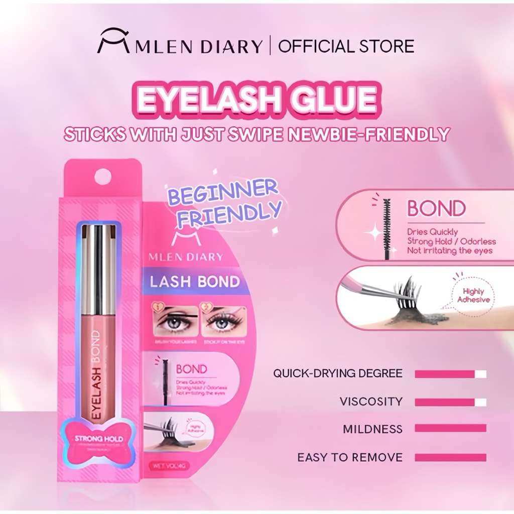 MLEN DIARY lash bond lem maskara bulu mata palsu