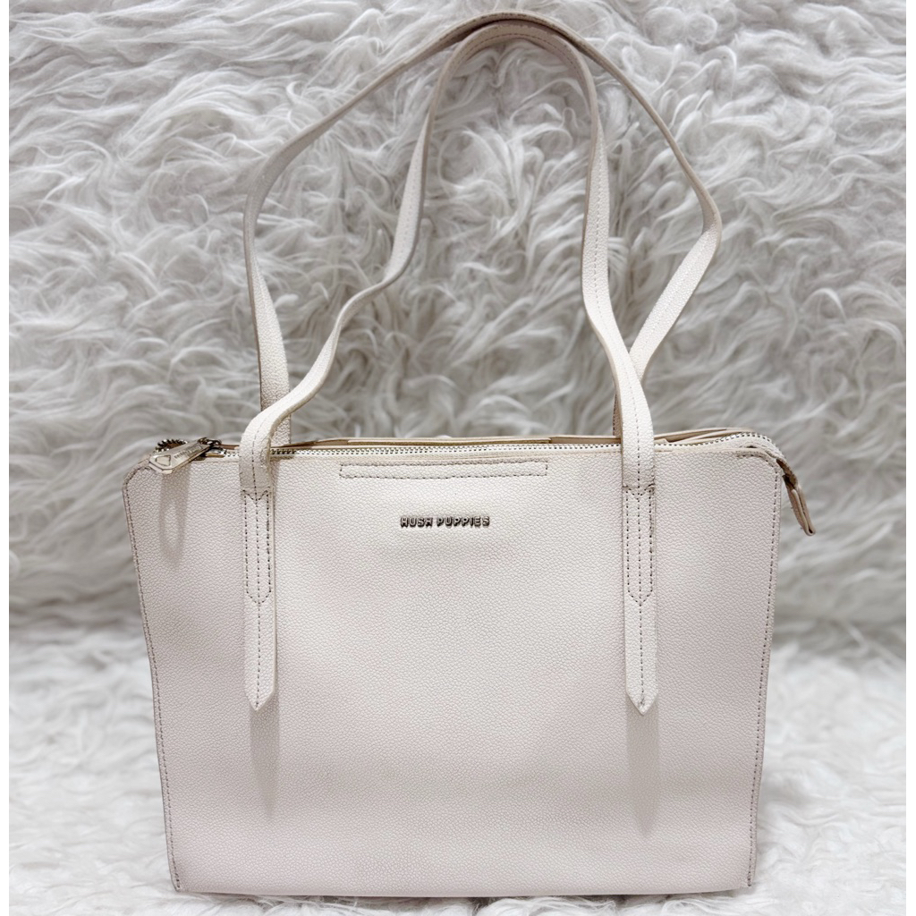 Tas Hush Puppies Kantoran warna BrokenWhite