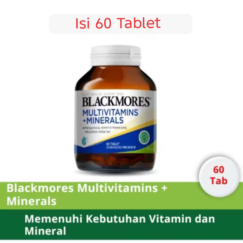 Multivitamin Dewasa Blackmores 60 Tablet dengan Antioksidan Alami