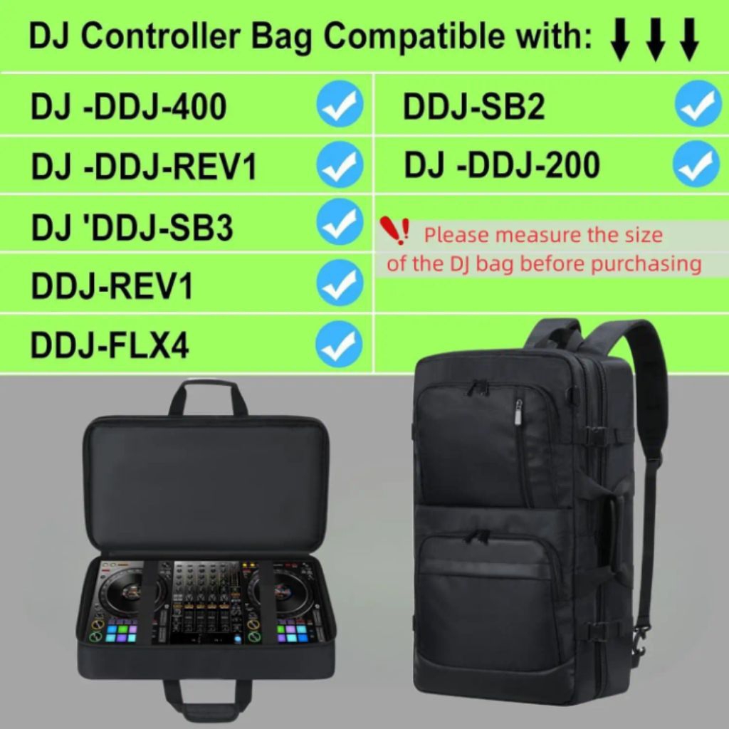 tas mixer tas dj tas ransel dj pioner ddj tas kantong pembawa alat musik dengan tali tas yg dapat di