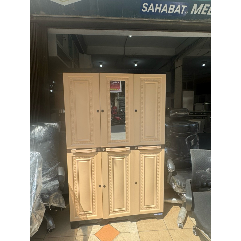 lemari pakaian plastik 3 pintu-lemari plastik bestplast-olymplast