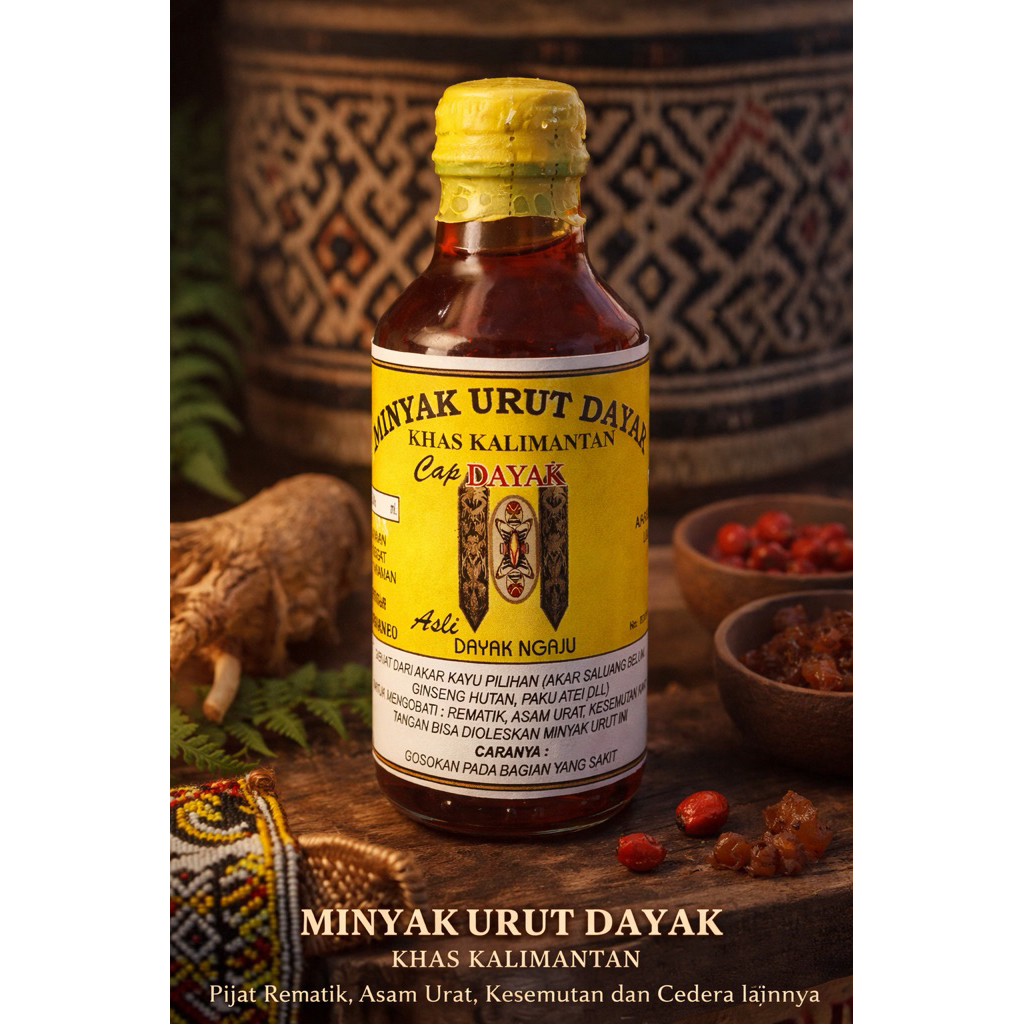 minyak urut dayak kalimantan tengah (dayak ngaju)