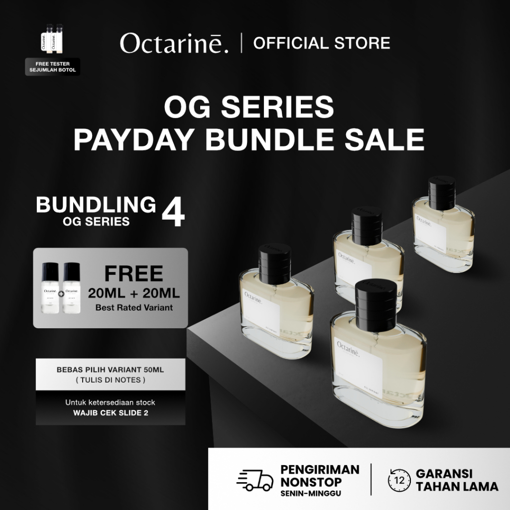 [ PROMO ] Promo Bundling 4 Botol Parfum 50ml Free 2 Botol 20ml by Octarine