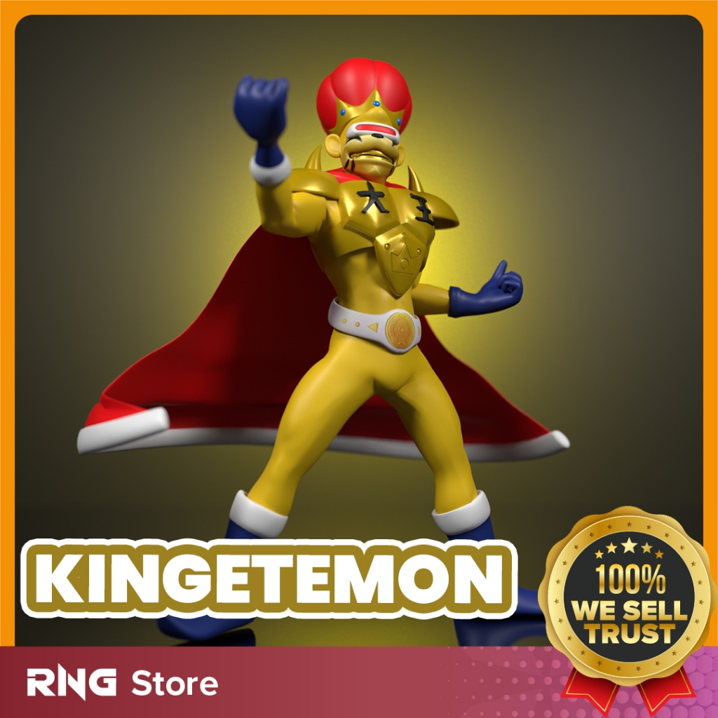 Kingetemon Digimon Figure Toys Statue Action Figure