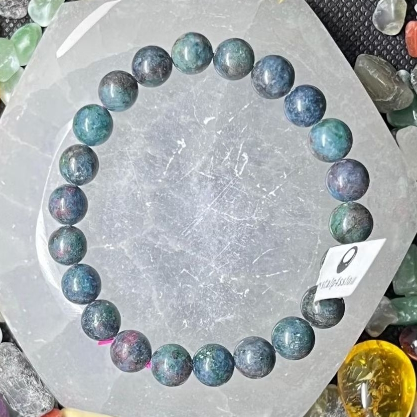 Gelang Batu Alam Ruby Kyanite ±8mm