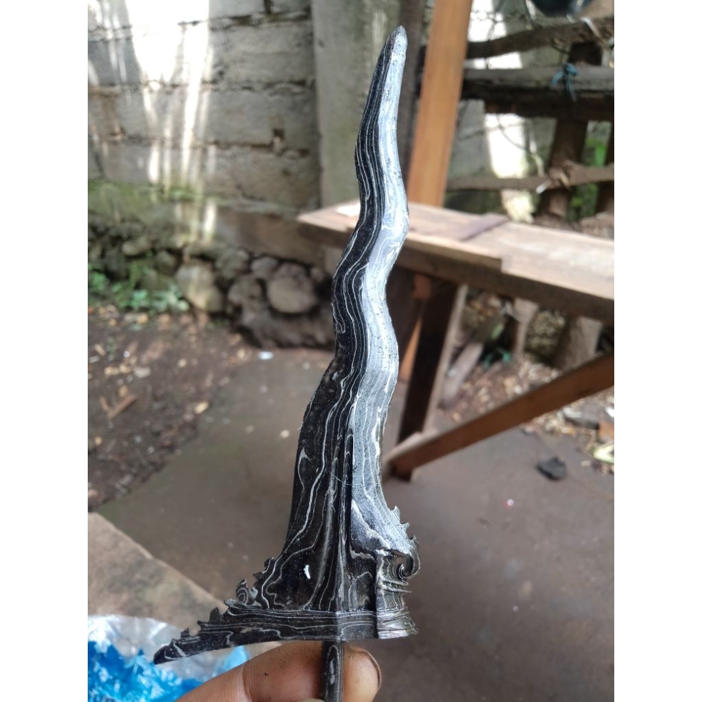 bilah keris bali -+15 cm luk 5 (s7)