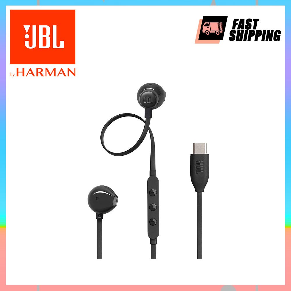 JBL Tune 305 C - Earphone Resolusi Tinggi Berkabel USB C