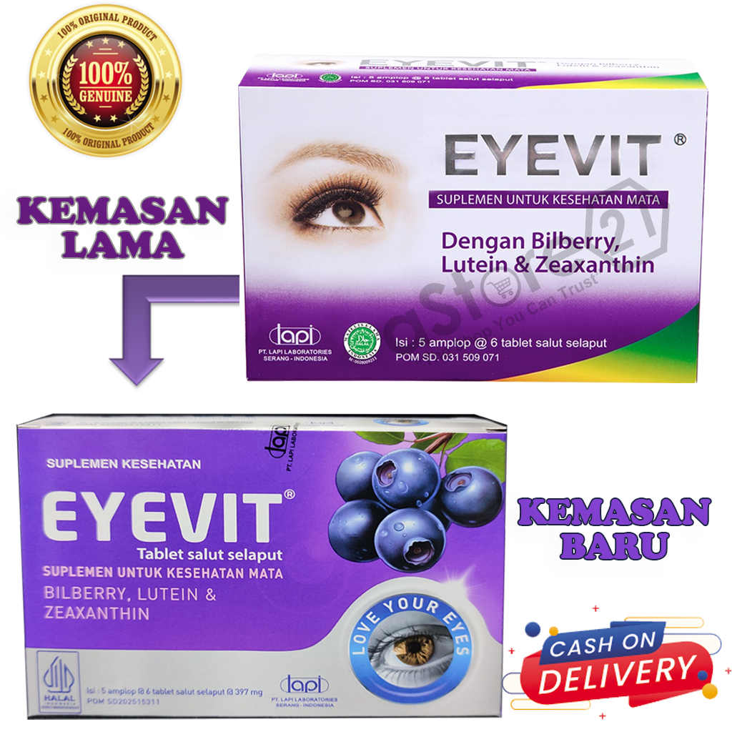 EYEVIT 30 tablet (1 box) - vitamin mata minus