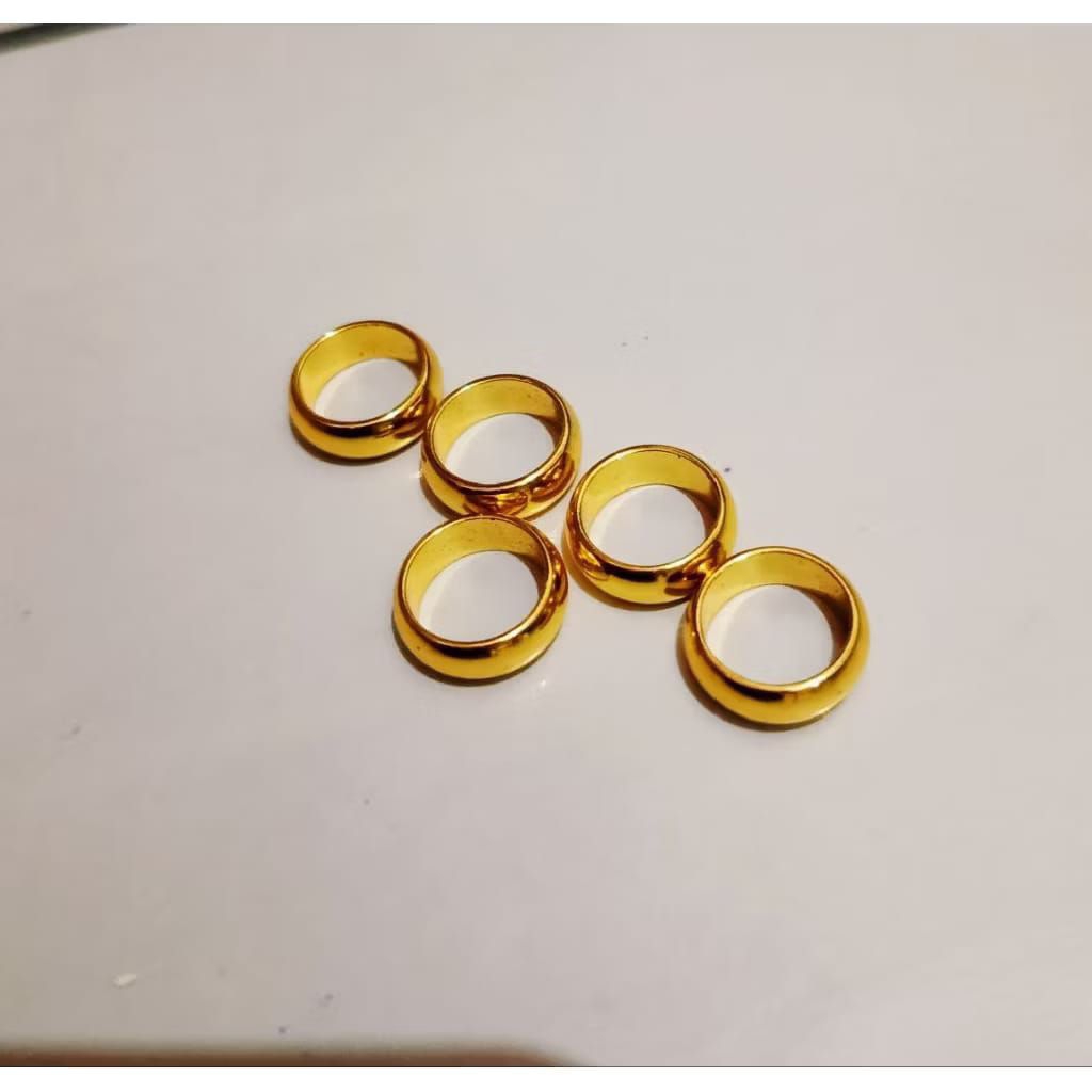 perhiasan cicin dewasa dan anak terbuat dari koin