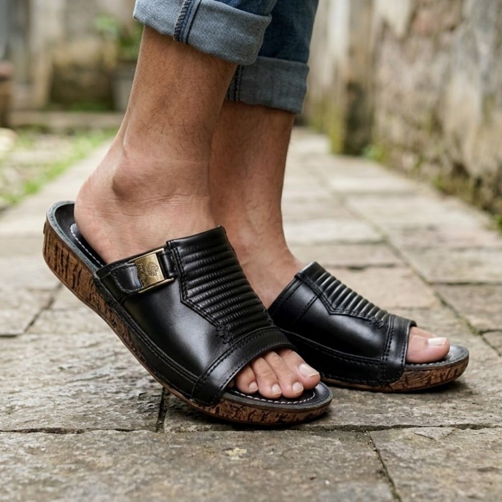 Sandal Kulit Pria Indian 525 Ori