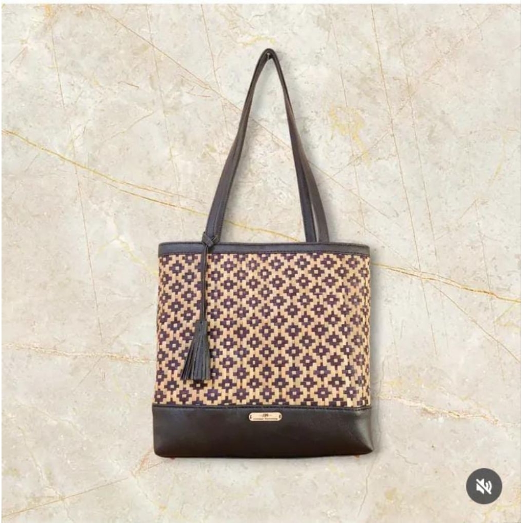 totebag purun motif songket