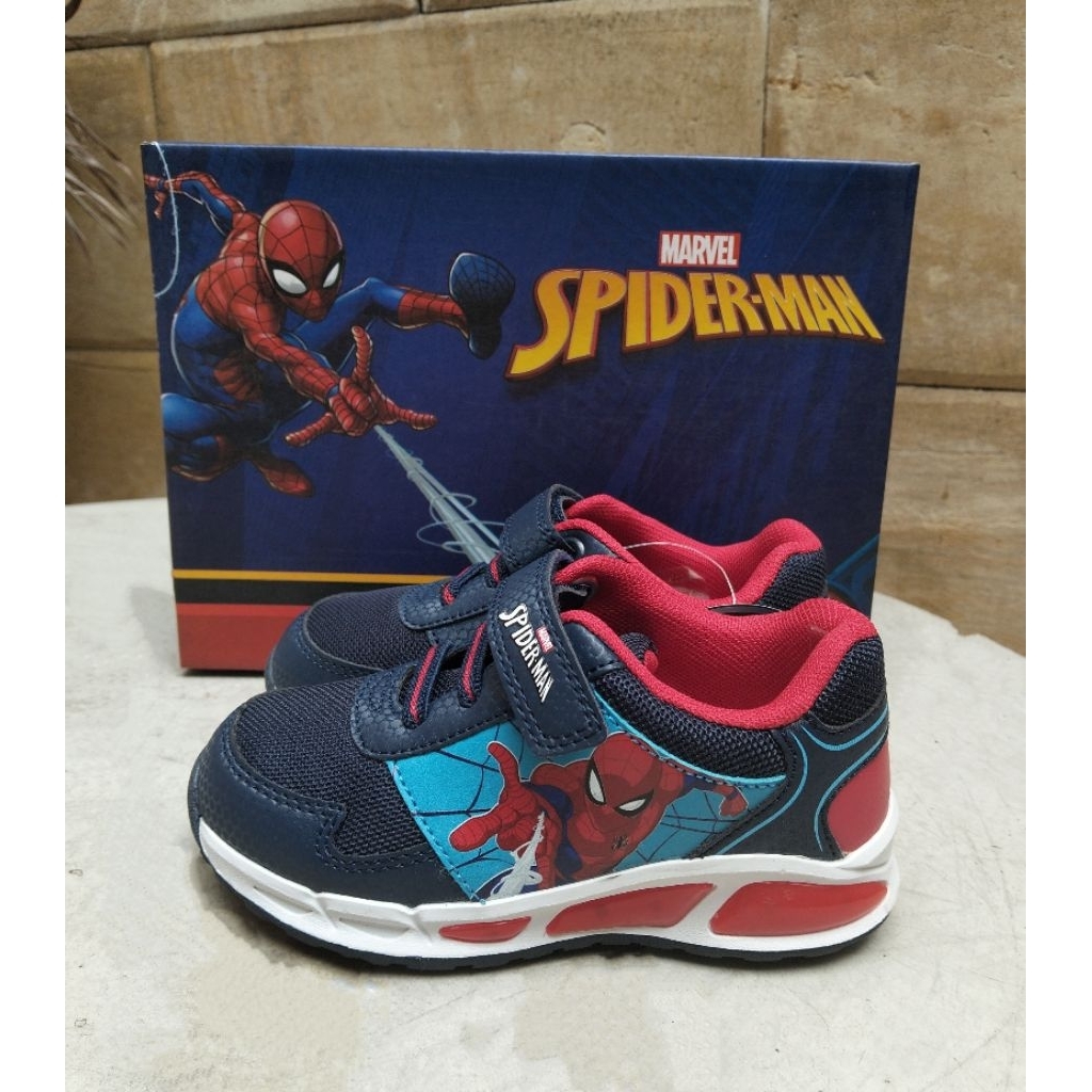 NEW sepatu sneakers anak laki laki marvel spiderman / sepatu sktech anak laki laki marvel spiderman 