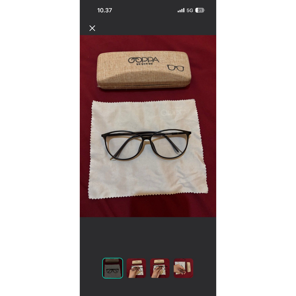 OOPPA sunglasess bening frame black