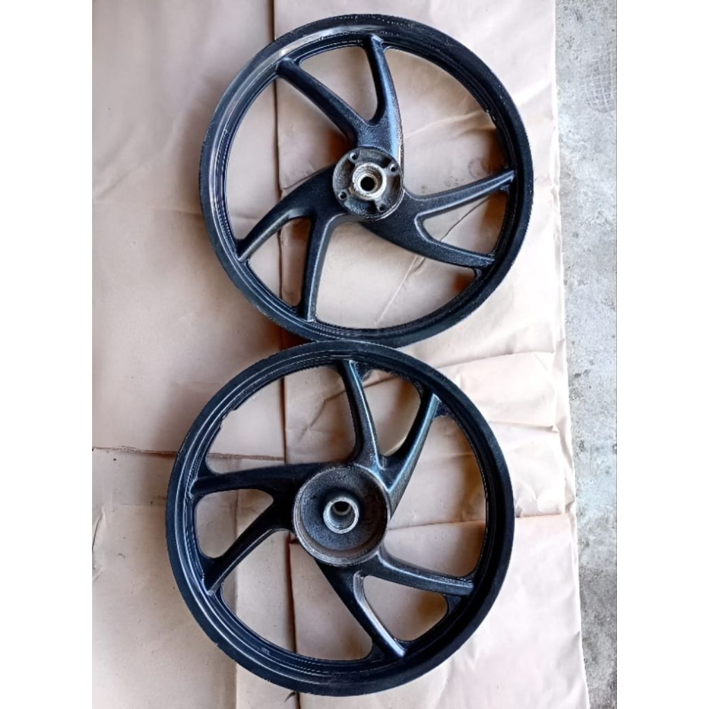 velg pelek racing 1set depan belakang Honda motor Revo lama PNP Supra fit new/karisma original cabut
