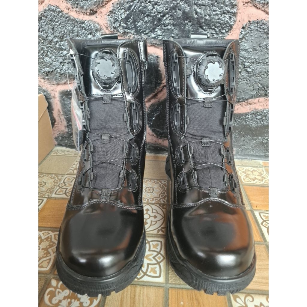 sepatu POLRI PDL ORI tali putar uk 41