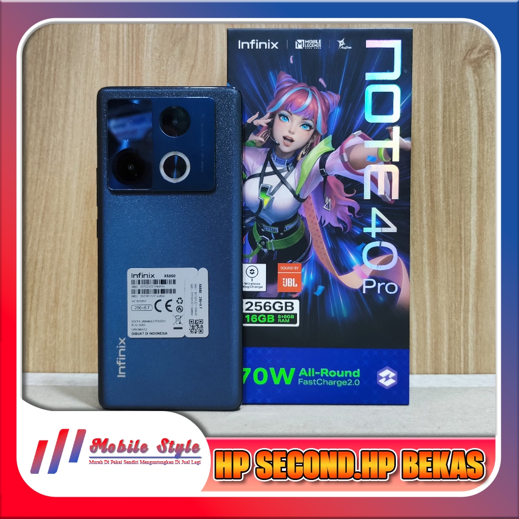 Infinix Note 40 Pro 4G | 5G Ram 8 Rom 256GB Second Mobile Style Store