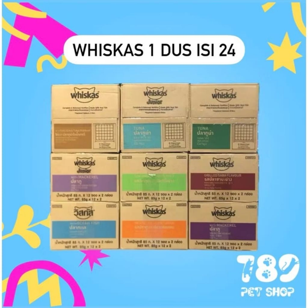Makanan Basah WHISKAS POUCH 1 DUS ISI 28 PCS