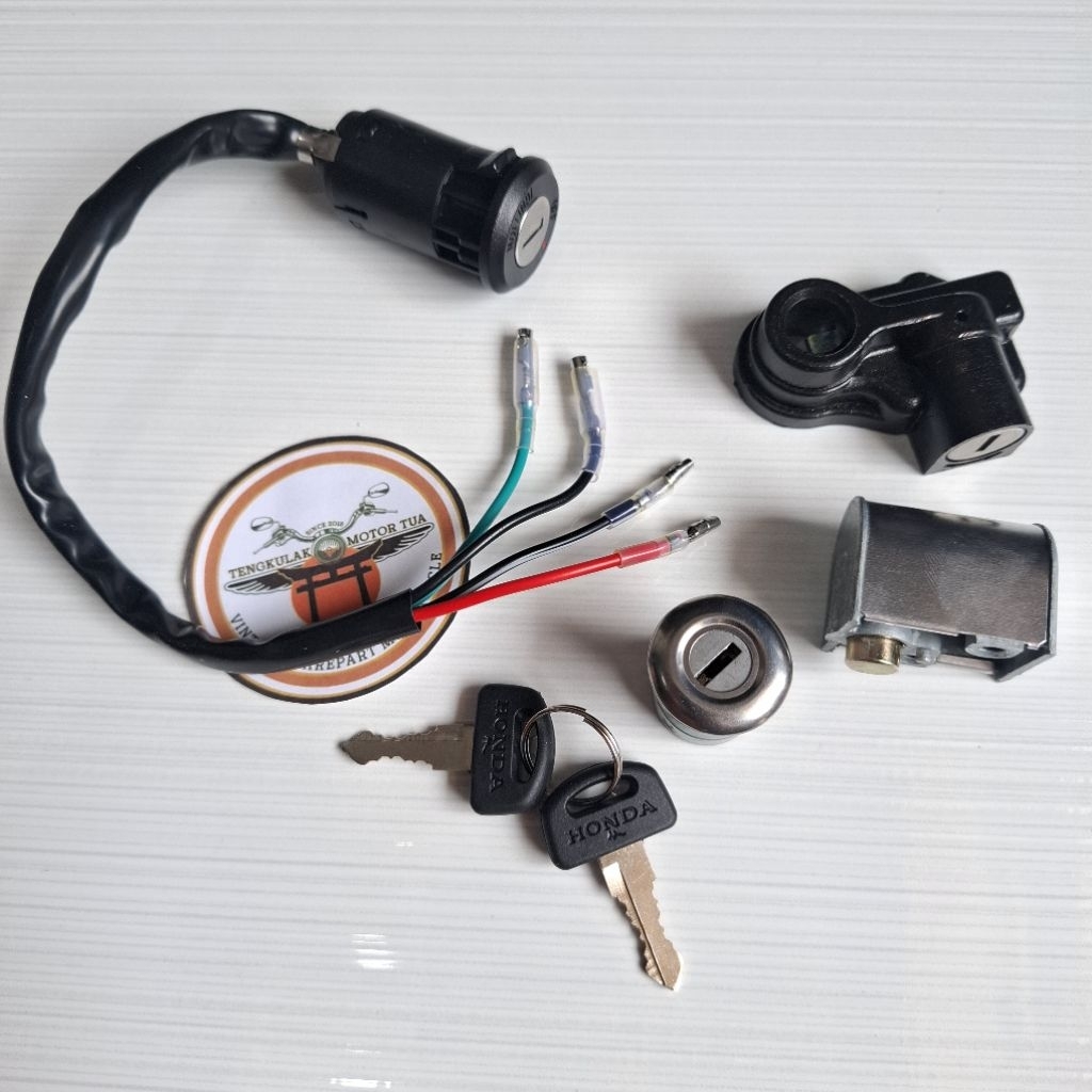 set keyset kunci set assy kontak jok stang tangki nos gl100 gl125 glk gl 100 125 cdi