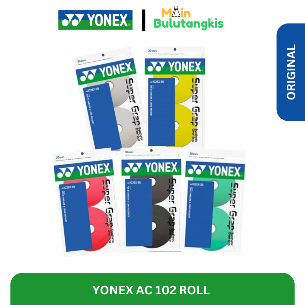 Grip Raket Badminton Yonex AC 102 EX Roll Original - 15 Pcs / Roll