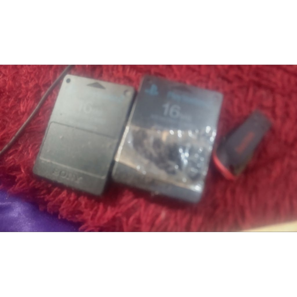 flashdisk Sandisk 64gb, MC boot dan memory card ps2 kosong untuk save data game