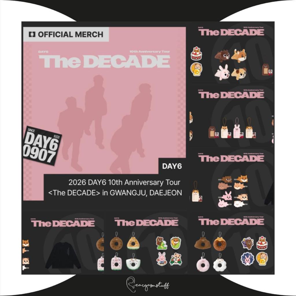 DAY6 10TH ANNIVERSARY TOUR THE DECADE IN GWANJU & DAEGU OFFICIAL MERCHANDISE / MERCH / MD