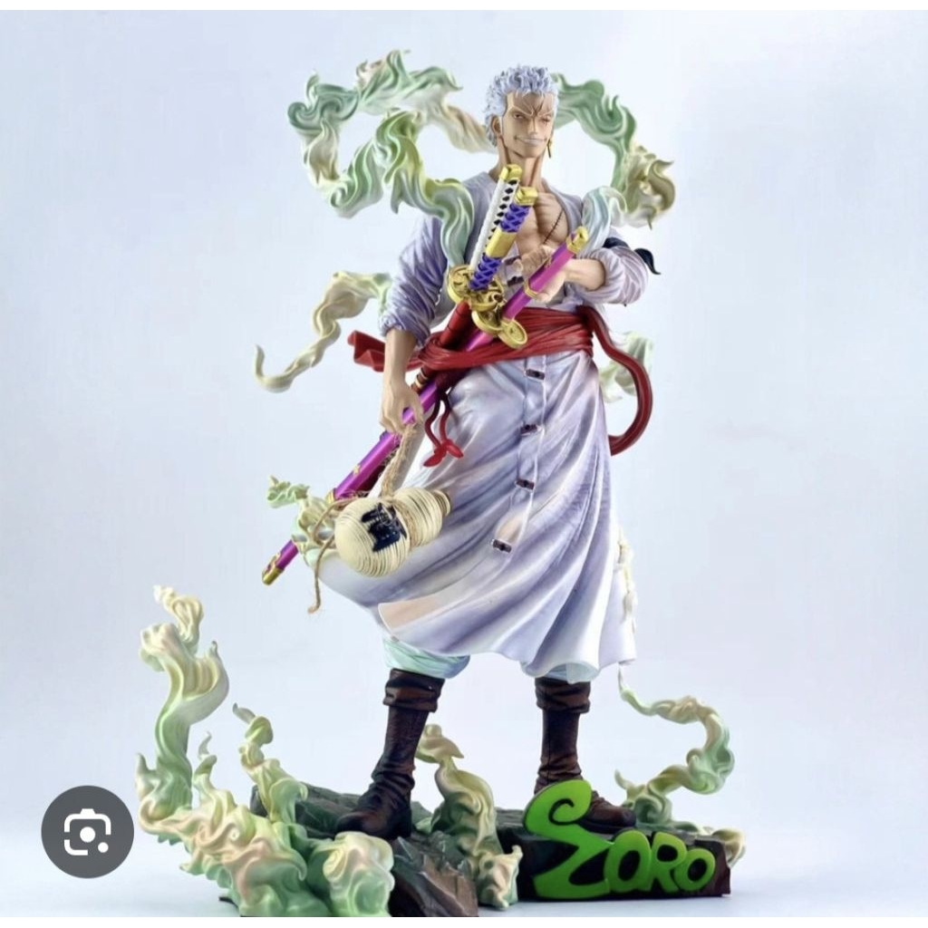 ACTION FIGURE ZORO NIKA | Zoro Action Figure - Model Terbaru Desain Meja