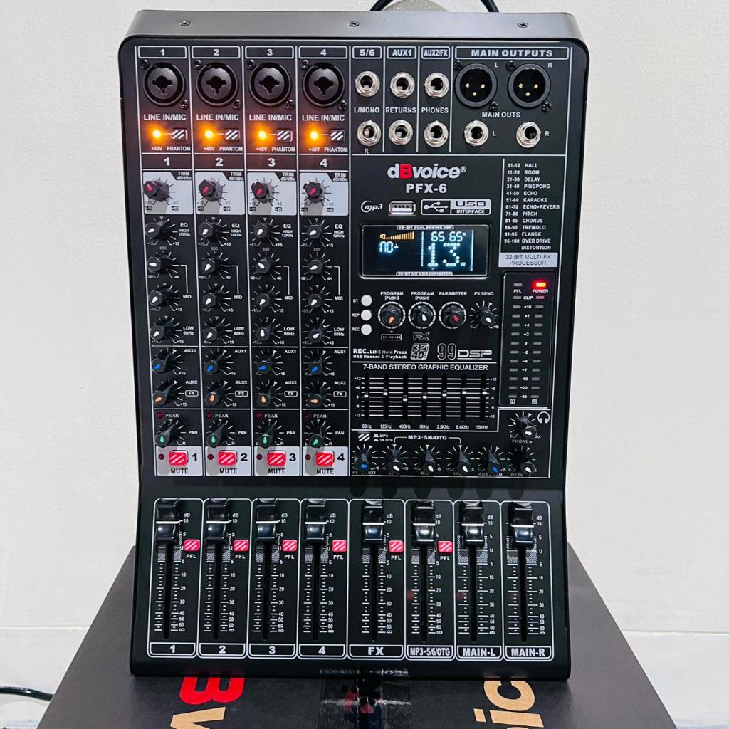 Audio Power Mixer dbvoice PFX 6 Original 6 Channel
