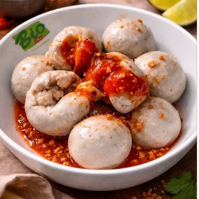 BASO ACI CILOK ISI AYAM SUIR PEDAS / JANDO BESAR ISI 10