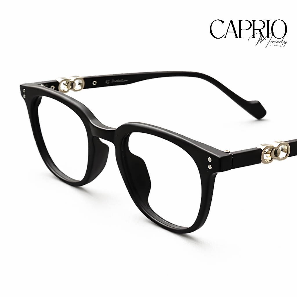 Kacamata Kotak Nosepadless TR-90 Plastik Muka Kecil Medium Wanita Medan MORIARTY - CAPRIO