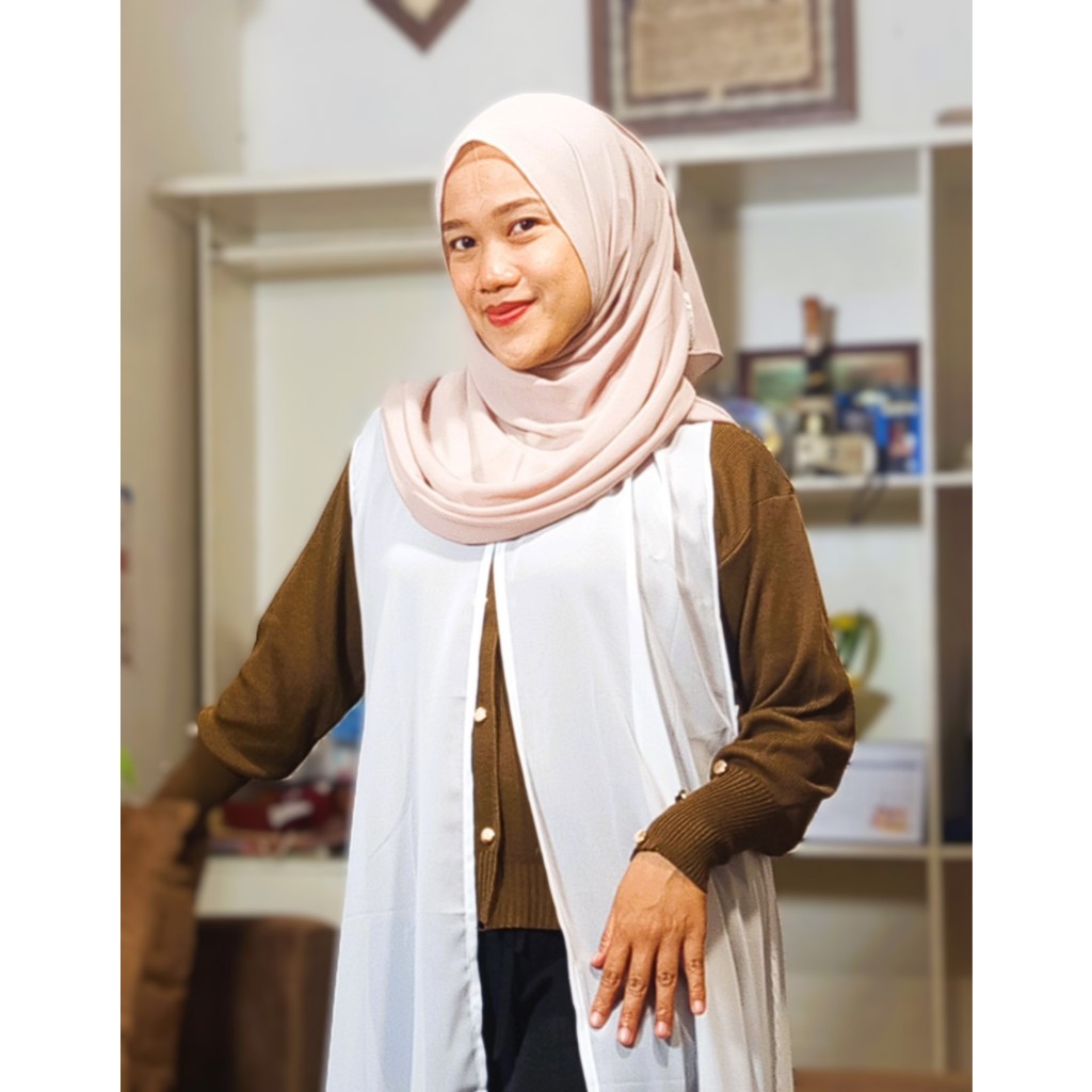 Kerudung Pashmina/Hijab Pashmina/Flow/Elastis/Ringan dan Lembut