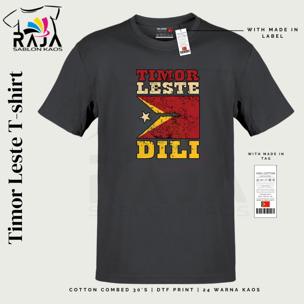 Baju Souvenir Kaos Souvenir Oleh-oleh Negara Timor Leste Type 2