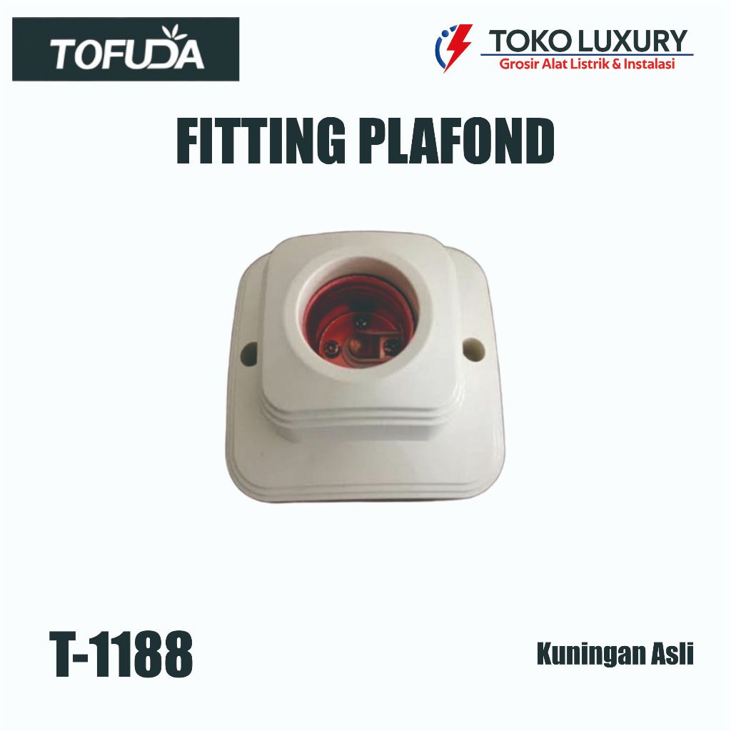 Fitting Lampu Plafon Tofuda E27 Fitting Lampu Rumah Dudukan Lampu Plafond Fitting Bohlam T1166 T1188