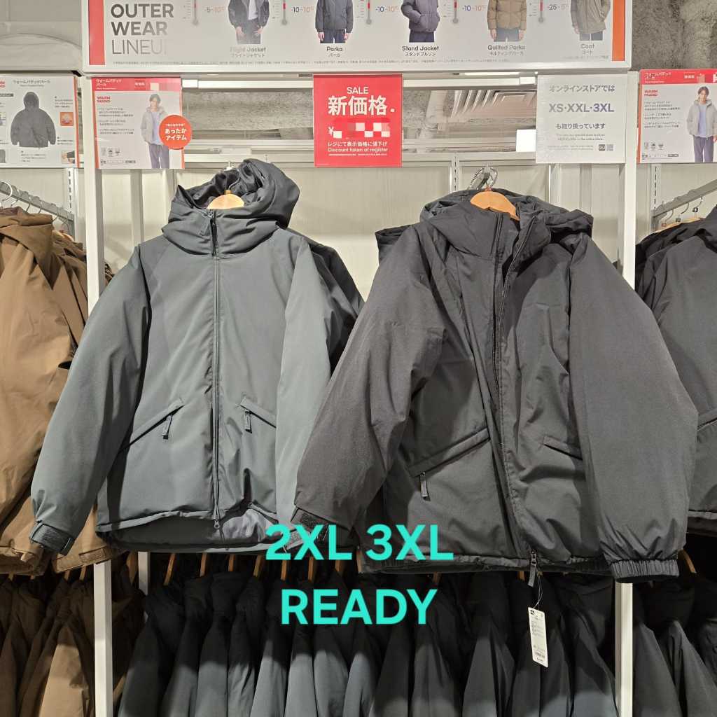 Jaket Padded Pria Puffer Bulu Angsa GU UNIQLO Jaket Winter Original Japan 100% Handcarry Musim Dingi