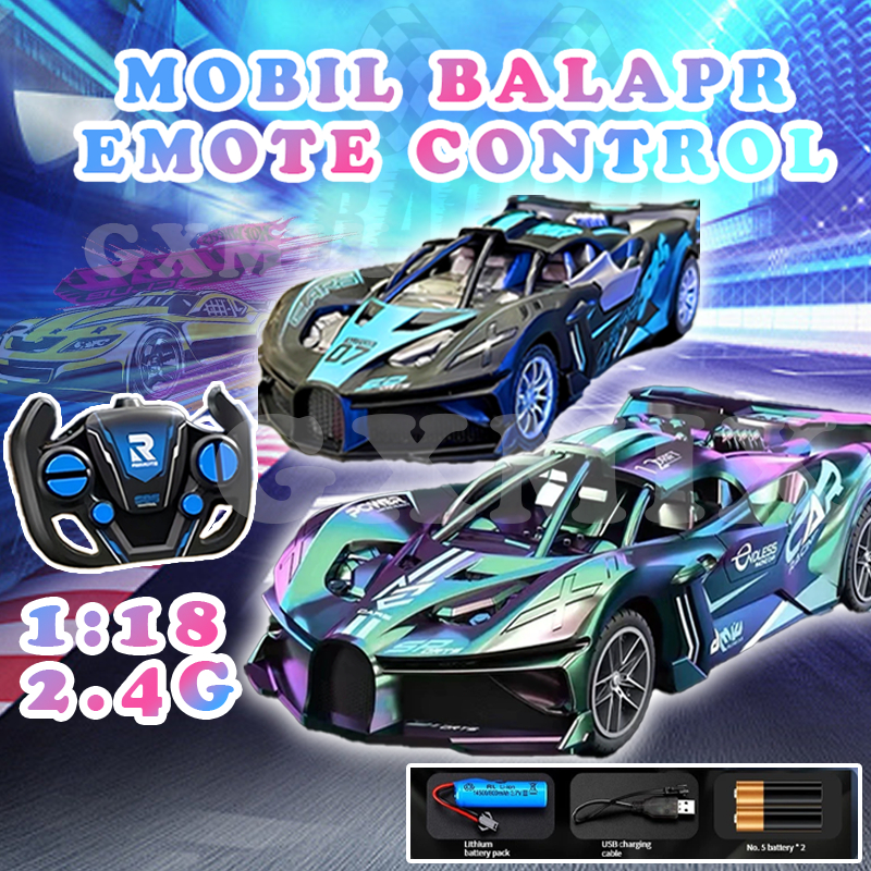 Remote RC /Mobil Remote Control 1:18 2WD Kecepatan Tinggi CAS mobil remot/Mobil sport/mobil remote c