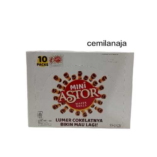 Mini Astor wafer rolls / Astor Mini Coklat (mayora) Box isi 10