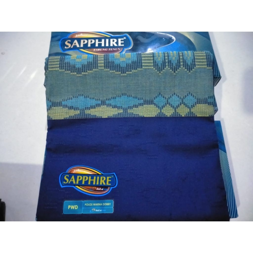 Sarung dewasa premium saphire PWD nyaman dan bagus motifnya