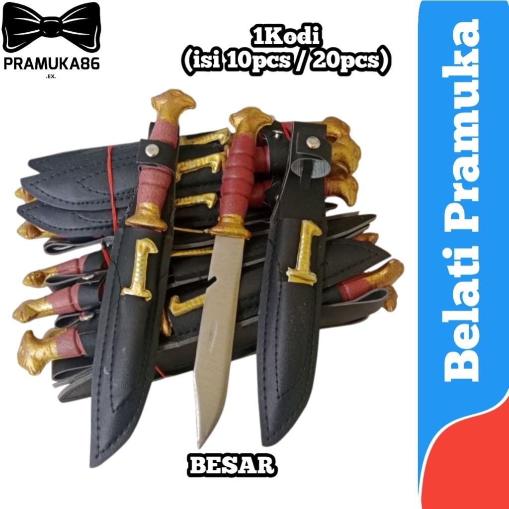 1Kodi Pisau Belati Pramuka Besar / Pisau Bowie Besar / Belati Pramuka Besar
