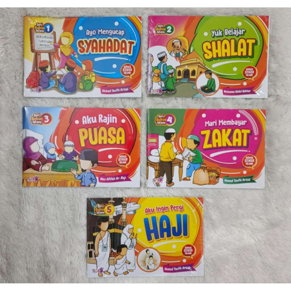 KOMIK ANAK ISLAM SERI RUKUN ISLAM BONUS STIKER ISLAMI - MEDIA SHOLIH