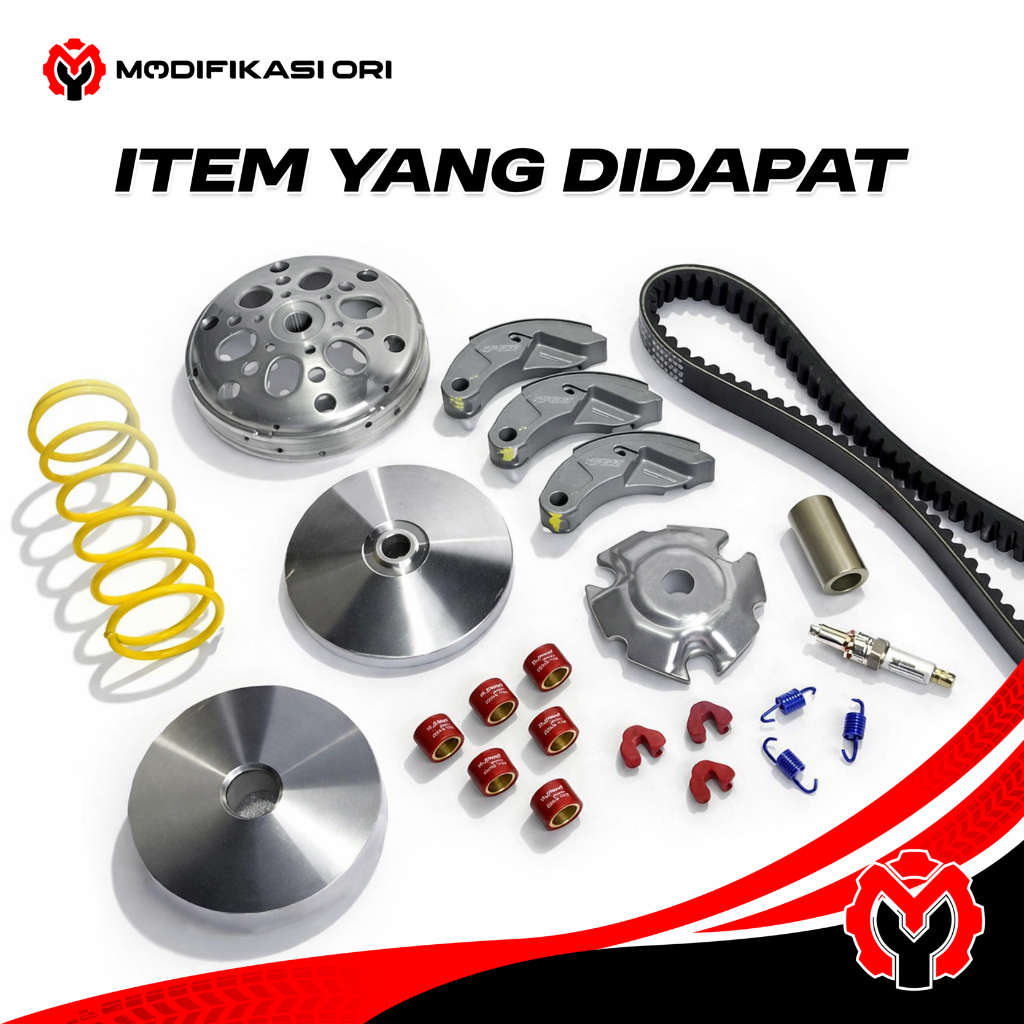PAKET EKSLUSIF UPGRADE CVT PREMIUM BY MODIFIKASI ORI - XMAX 250 CC - VARIO PCX ADV - NMAX AEROX LEXI